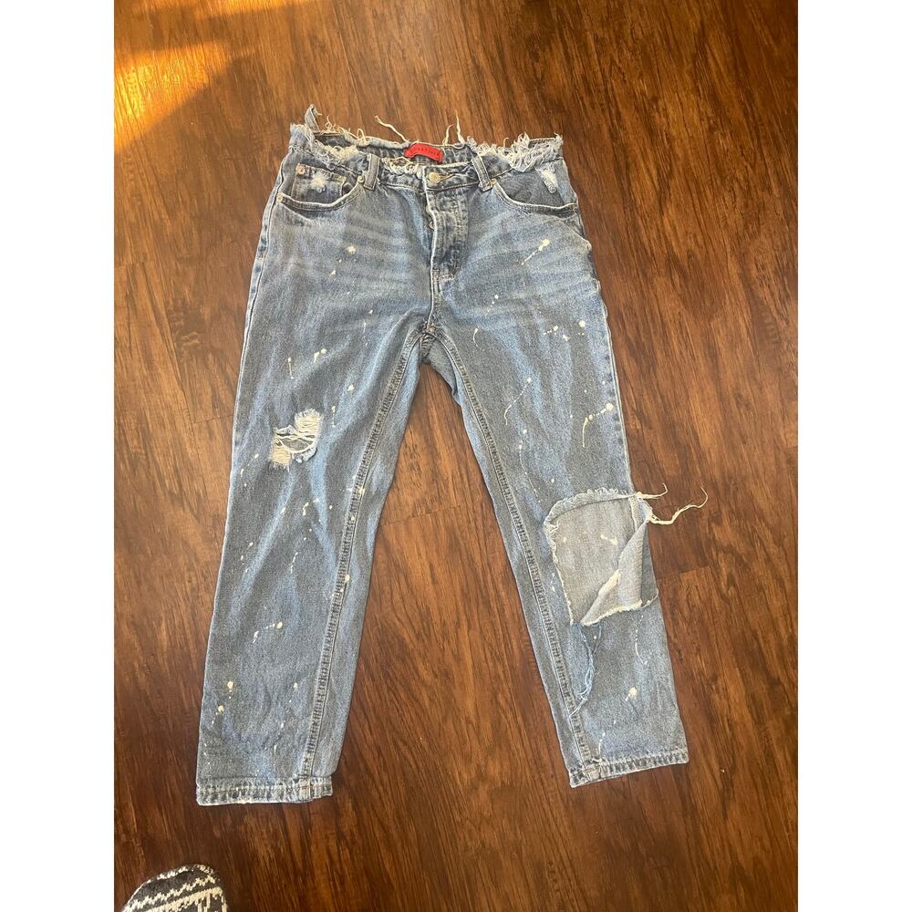 Signature 8 womens medium distressed jeans